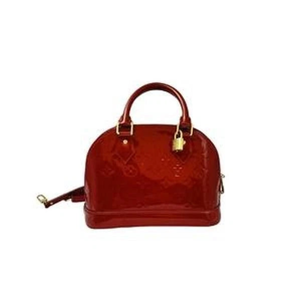 Louis Vuitton Alma BB Red Patent Leather Bag H41616