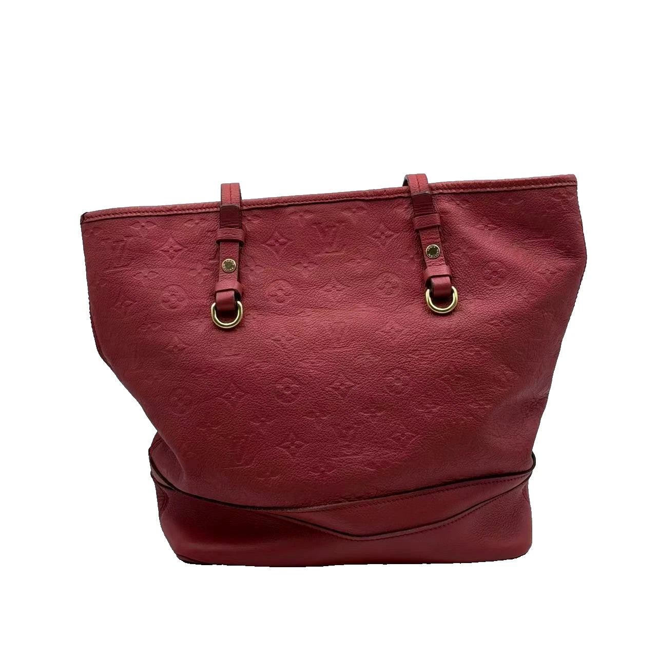 Louis Vuitton Deep Red Full-Logo Tote Bag H03353